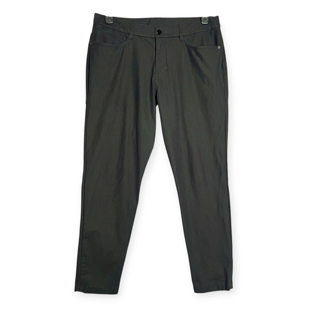 Lululemon ABC Slim Fit Pants Warpstreme SIZE 33x28 Black 5 Pocket
